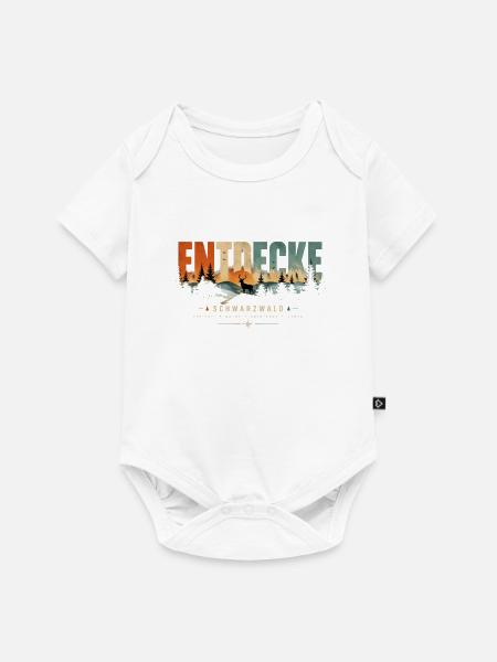 Entdecke Schwarzwald Landschaft - Baby Premium Kurzarmbody - Weiß