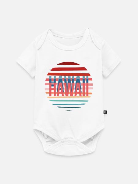 Hawai retro sun - Baby Premium Kurzarmbody - Weiß