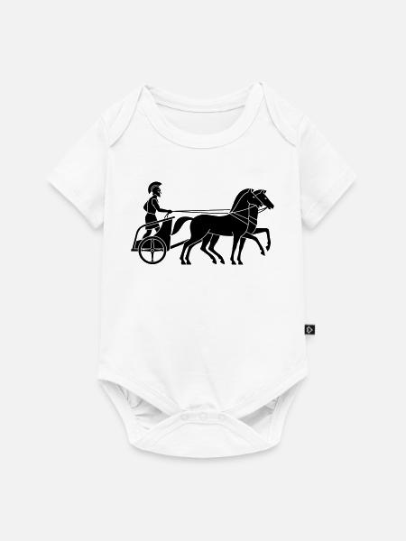 Gladiator - Baby Premium Kurzarmbody - Weiß
