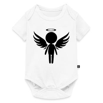 Symbole de l’ange - Body à manches courtes Premium Bébé - blanc - Devant