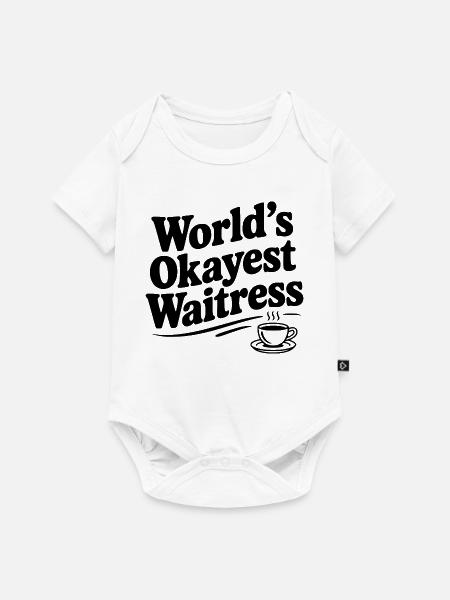 Die beste Kellnerin der Welt - Baby Premium Kurzarmbody - Weiß