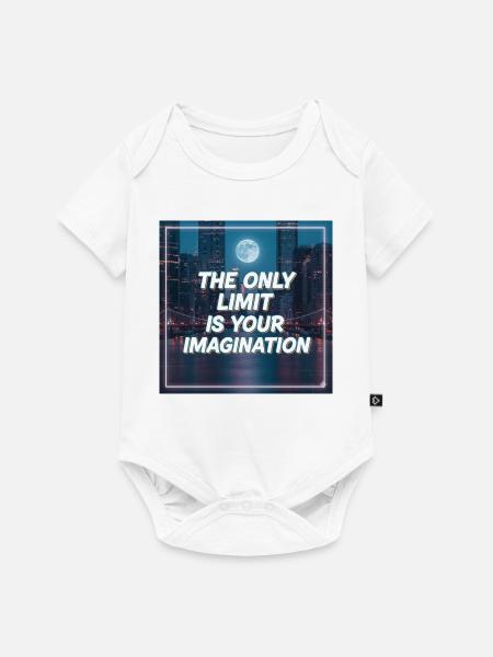 Nur Deine Fantasie Setzt Grenzen - Baby Premium Kurzarmbody - Weiß