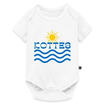 Kottes Sun Waves  - Baby Premium short-sleeve bodysuit - white - Front