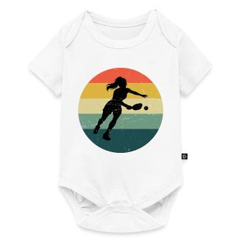 Pickleball Fan Design for Pickleball Player Fans - Baby Premium short-sleeve bodysuit - white - Front