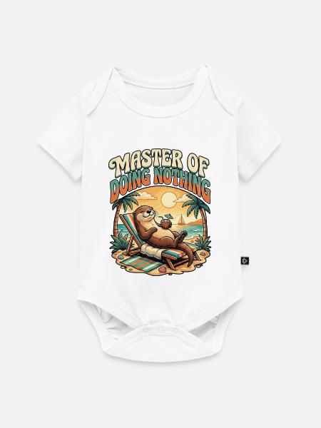 Otter Holidays - Baby Premium Kurzarmbody - Weiß