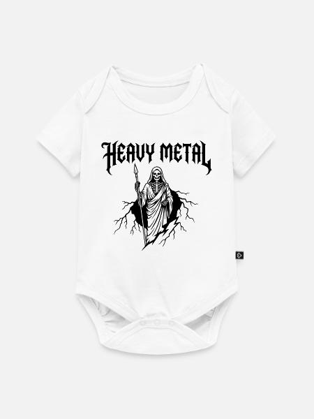 Heavy Metal Musik - Baby Premium Kurzarmbody - Weiß