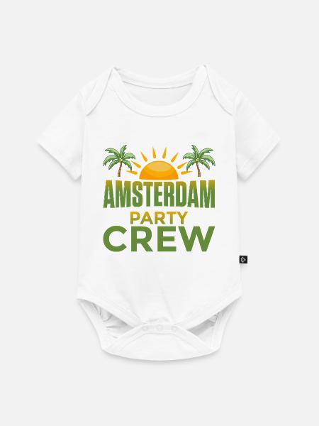 Amsterdam Party Crew - Baby Premium Kurzarmbody - Weiß