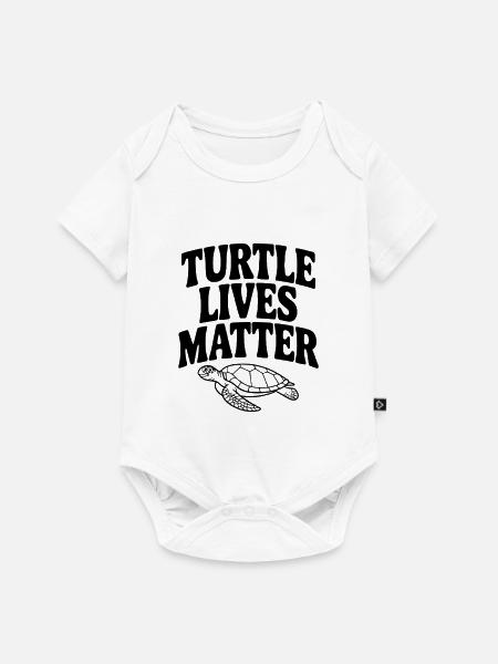 Turtle Lives Matter - Baby Premium Kurzarmbody - Weiß