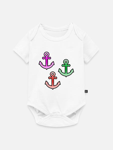 Segeln - Baby Premium Kurzarmbody - Weiß