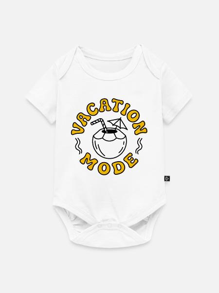 Urlaubsmodus - Baby Premium Kurzarmbody - Weiß
