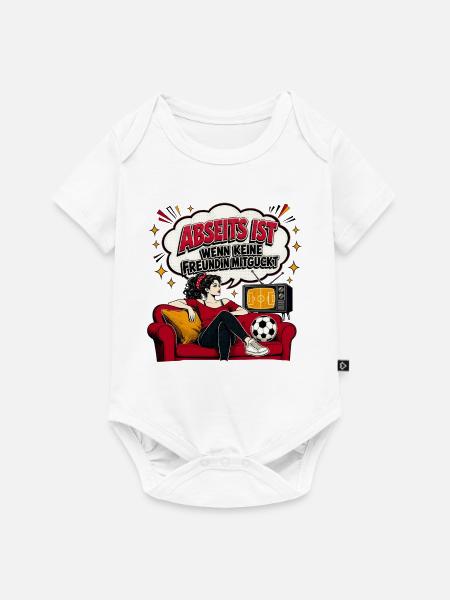 Abseits ist Retro Couch Pop-Art - Baby Premium Kurzarmbody - Weiß