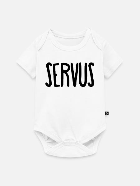 Servus (Happy Fox) - Baby Premium Kurzarmbody - Weiß