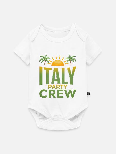 Italien Party Crew - Baby Premium Kurzarmbody - Weiß