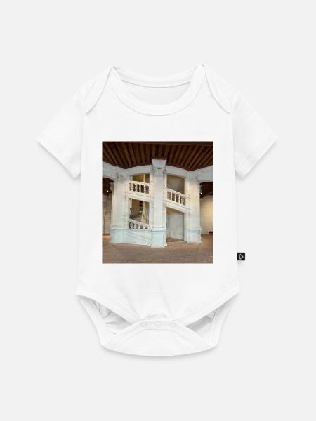 Doppelte Wendeltreppe - Baby Premium Kurzarmbody - Weiß