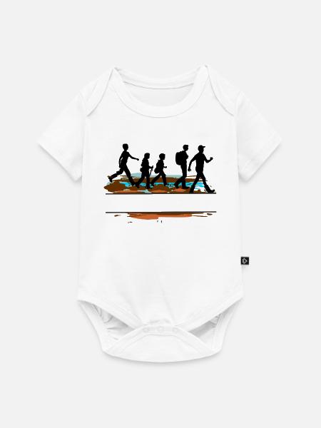 Wadlopers Group Custom – Schlammabenteuer - Baby Premium Kurzarmbody - Weiß