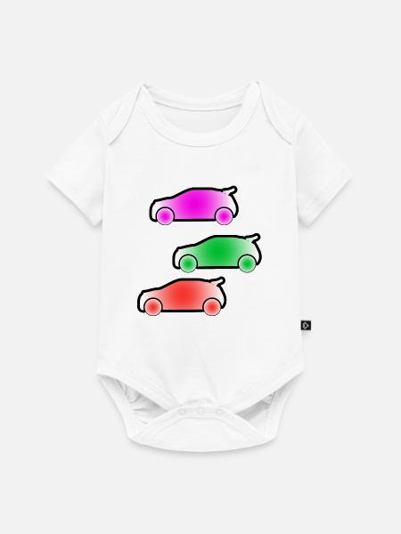 Autos - Baby Premium Kurzarmbody - Weiß