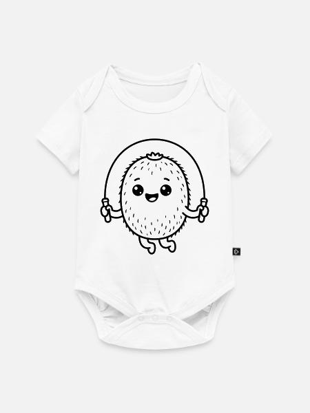 Kiwi niedlich - Baby Premium Kurzarmbody - Weiß