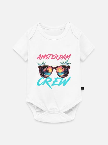 Amsterdam Party Crew - Baby Premium Kurzarmbody - Weiß