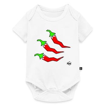 three pepperonis - Baby Premium short-sleeve bodysuit - white - Front