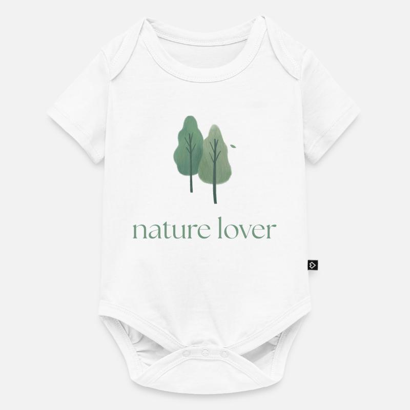 Amoureux de la nature - Body à manches courtes Premium Bébé - blanc