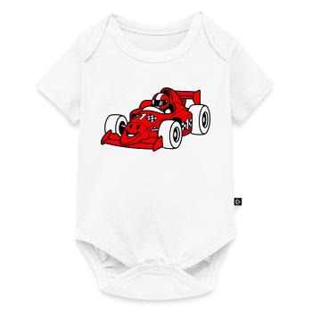 Enfant de la voiture de course - Body à manches courtes Premium Bébé - blanc - Devant