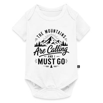 Les montagnes m’appellent et je dois y aller – vintage - Body à manches courtes Premium Bébé - blanc - Devant
