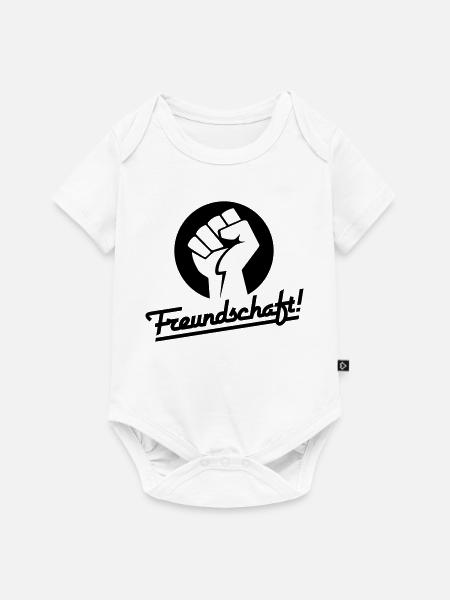 Freundschaft v.1 (Farbe änderbar) - Baby Premium Kurzarmbody - Weiß