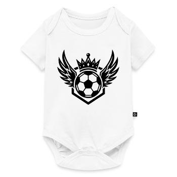 Armoiries de football Ailes - Body à manches courtes Premium Bébé - blanc - Devant