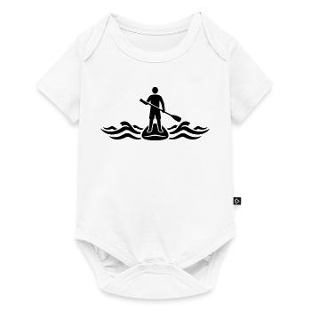 Stand Up Paddling SUP Board Water Sports Lake - Baby Premium short-sleeve bodysuit - white - Front
