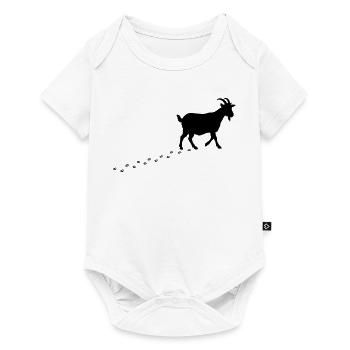 Goat Footprints Hooves - Baby Premium short-sleeve bodysuit - white - Front