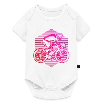 Gift idea for a road bike with road bike - Baby Premium short-sleeve bodysuit - white - Front