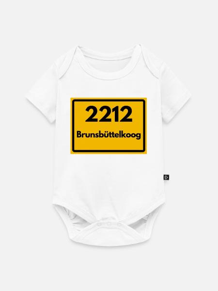 ALTE POSTLEITZAHL 2212 BRUNSBÜTTELKOOG - Baby Premium Kurzarmbody - Weiß
