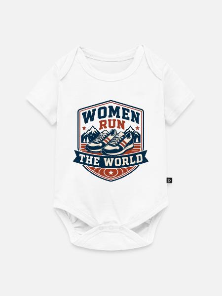Frauen beherrschen die Welt - Baby Premium Kurzarmbody - Weiß