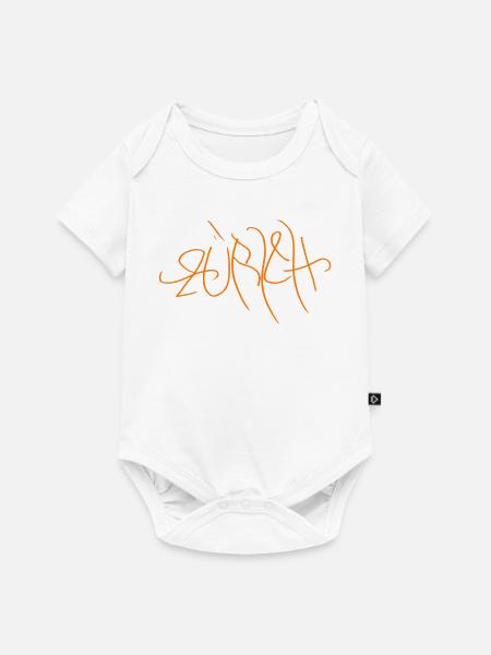 Zürcher Streetart - Zürich Souvenir - Baby Premium Kurzarmbody - Weiß