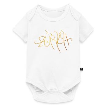 Souvenir élégant de Zurich - Body à manches courtes Premium Bébé - blanc - Devant