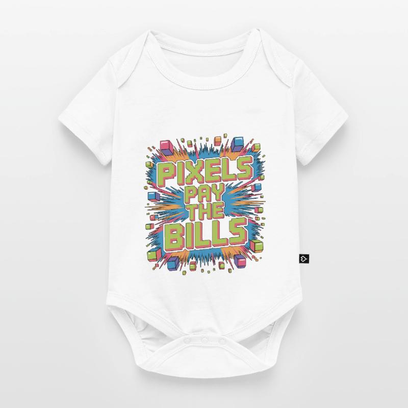 Game Developer Pixels Pay The Bills Web Developer Baby Premium Kurzarmbody