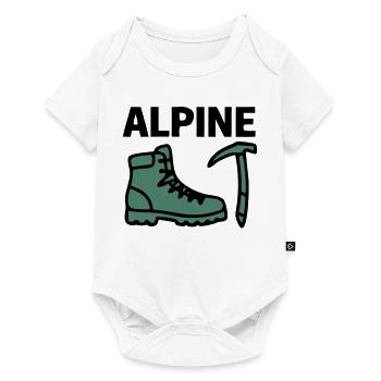 Chaussures de randonnée Piolets Alpinisme Escalade - Body à manches courtes Premium Bébé - blanc - Devant