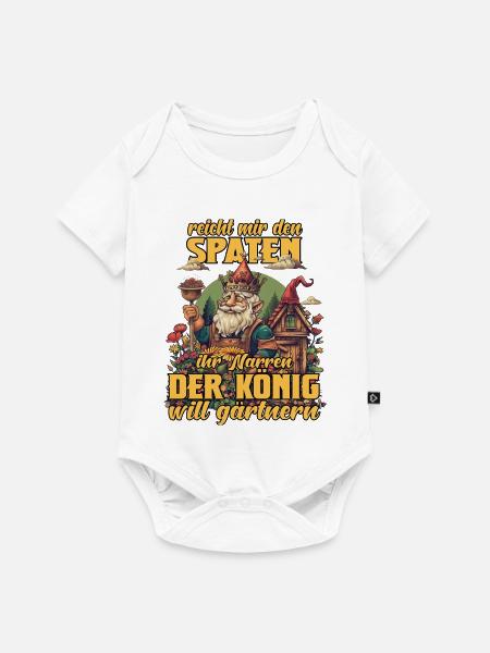 Hobbygärtner Gärtner Gartenarbeit Hochbeet Garten - Baby Premium Kurzarmbody - Weiß