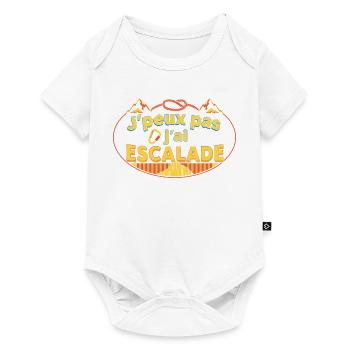 J'peux pas j'ai Escalade - Body à manches courtes Premium Bébé - blanc - Devant