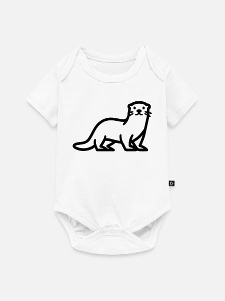 Otter - Baby Premium Kurzarmbody - Weiß