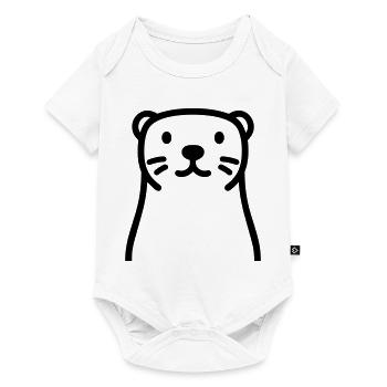 Otter - Baby Premium Kurzarmbody - Weiß - Vorne