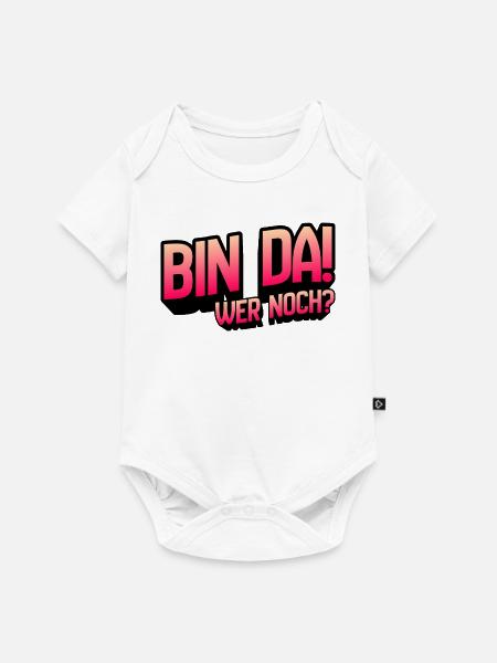 Bin Da Wer Noch Gradient - Baby Premium Kurzarmbody - Weiß