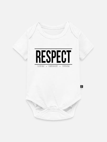 Respekt: Eine universelle Botschaft - Baby Premium Kurzarmbody - Weiß