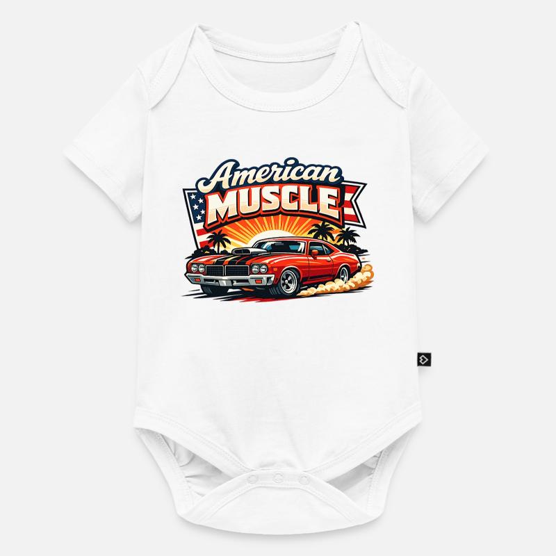 American_Muscle_2 - Body à manches courtes Premium Bébé - blanc