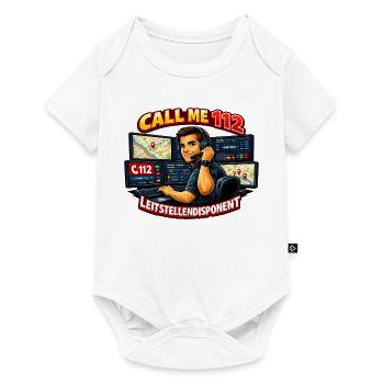 Call Me 112 Leitstellendisponent - Baby Premium Kurzarmbody - Weiß - Vorne
