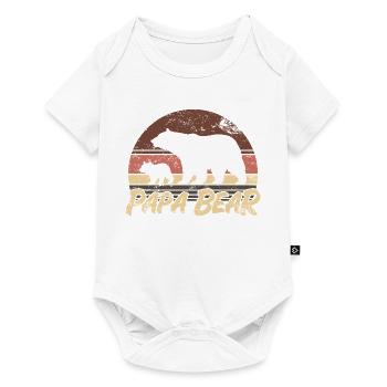 Papa Ours - Cadeau de la fête des pères - Body à manches courtes Premium Bébé - blanc - Devant