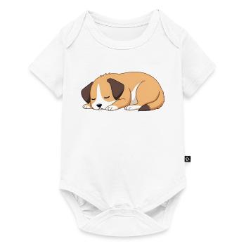 sleeping dog - Baby Premium short-sleeve bodysuit - white - Front
