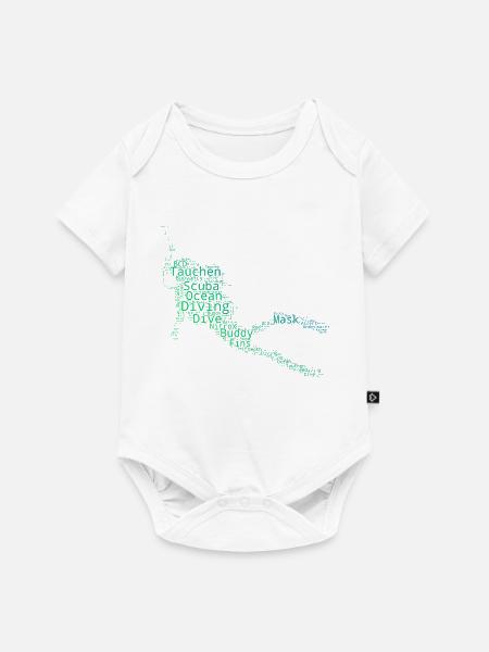 Scuba Diving Geschenkidee für Unterwasserabenteuer - Baby Premium Kurzarmbody - Weiß