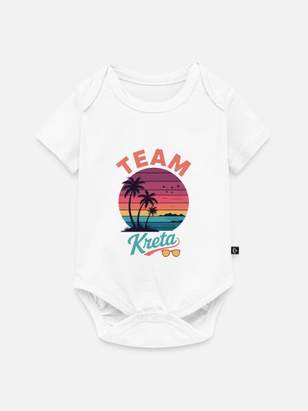 Team Kreta - Baby Premium Kurzarmbody - Weiß