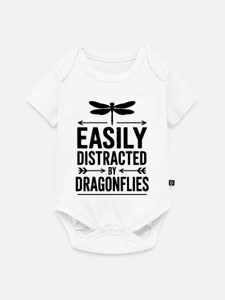Libellen Sprüche Libellen Lustig Libellen Geschenk - Baby Premium Kurzarmbody - Weiß